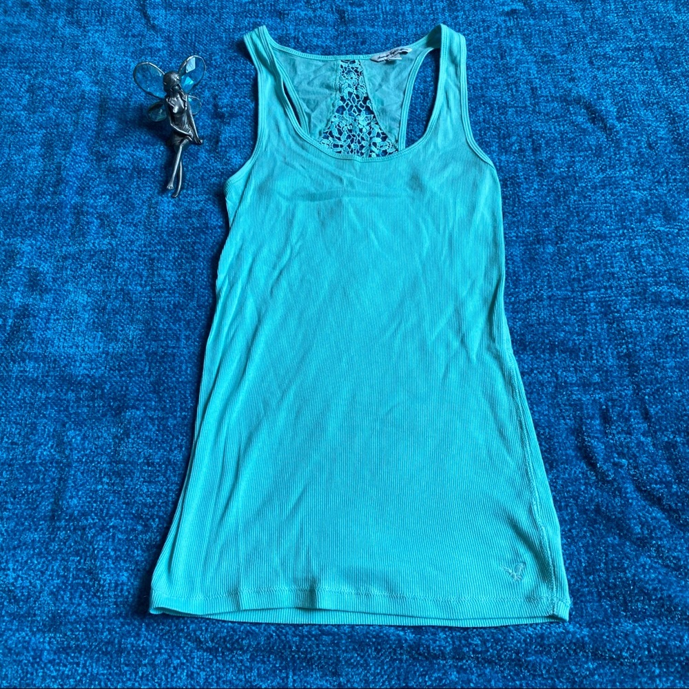 American Eagle Floral Back Tank Top